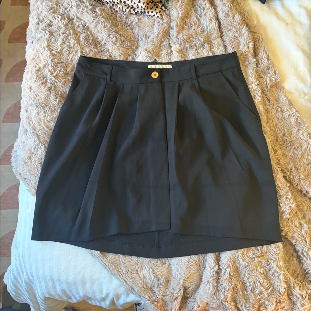 Michael Kors Black Wrap Skirt